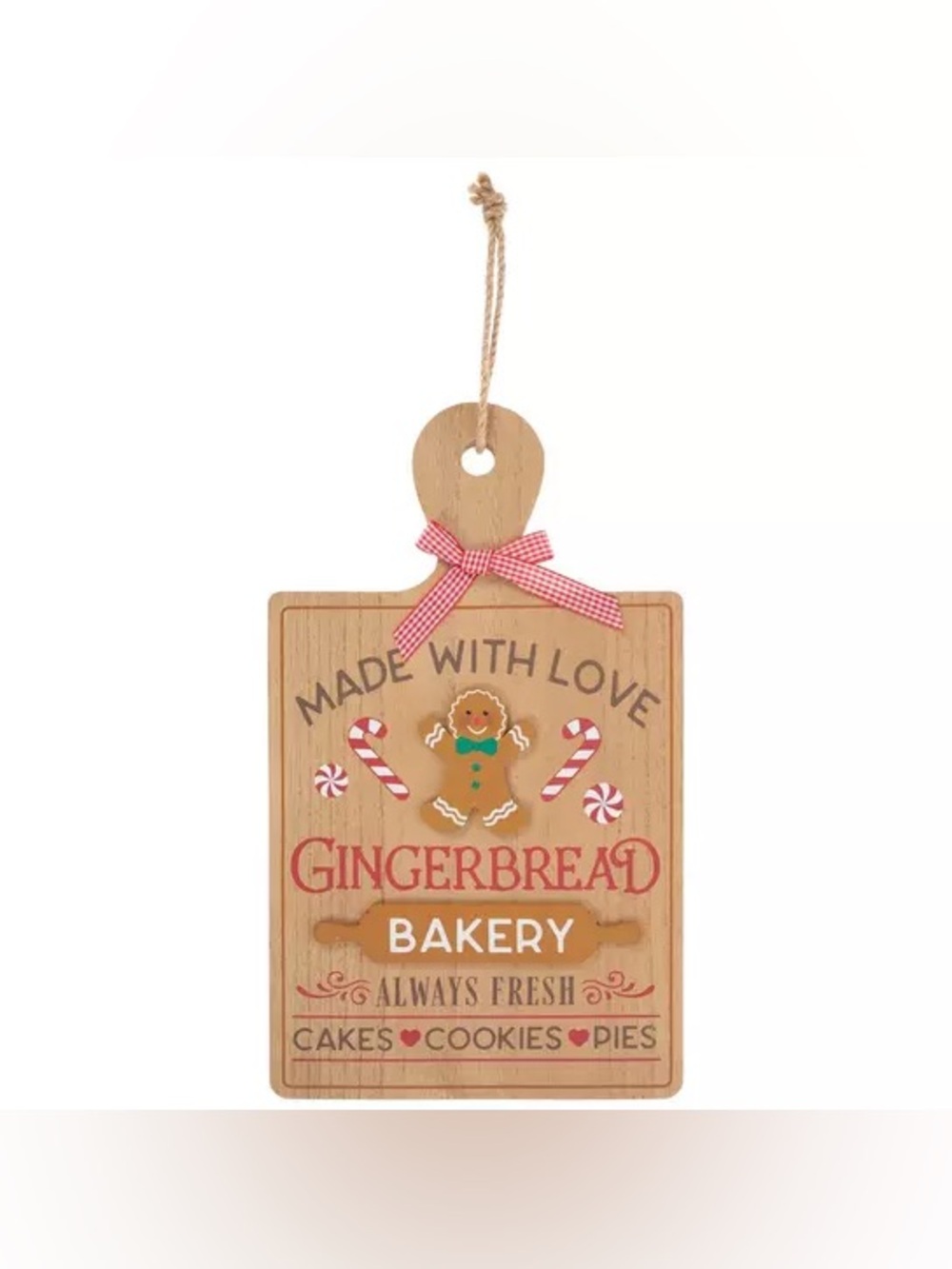 (2) Made With Love Cutting Board Wood Wall Decor